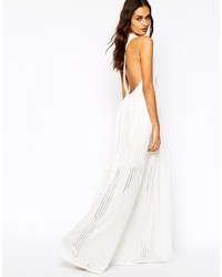 Robe longue blanche Jet Set