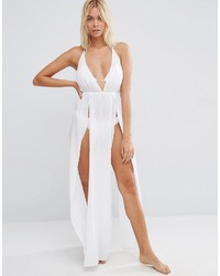 Robe longue blanche Wolfwhistle