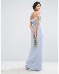 Robe longue bleu clair Maya