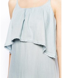 Robe longue bleu clair Asos