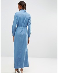 Robe longue bleu clair Asos