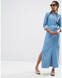 Robe longue bleu clair Asos