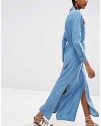 Robe longue bleu clair Asos