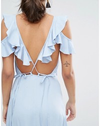 Robe longue bleu clair Asos