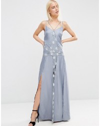 Robe longue bleu clair Asos