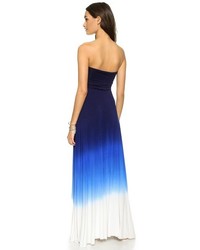 Robe longue bleu marine Young Fabulous & Broke