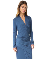 Robe longue bleue Young Fabulous & Broke