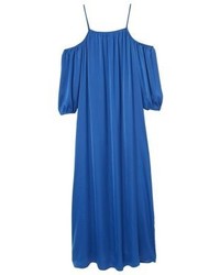 Robe longue bleue Mango