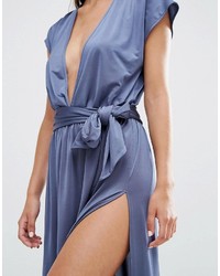 Robe longue bleue Asos