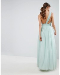 Robe longue de tulle vert menthe Asos