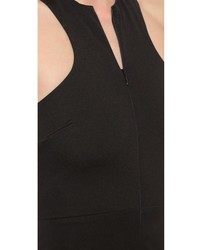 Robe longue découpée noire Aq/Aq