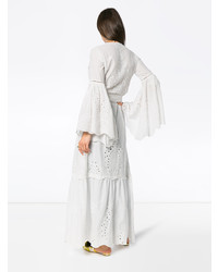 Robe longue en broderie anglaise blanche We Are Leone