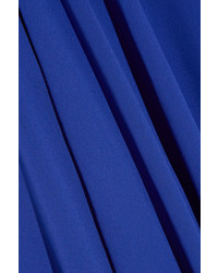 Robe longue en chiffon bleue Maje