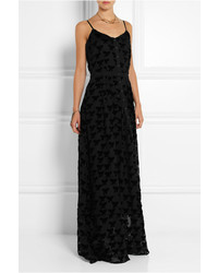 Robe longue en chiffon noire Band Of Outsiders