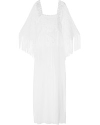 Robe longue en crochet blanche Miguelina