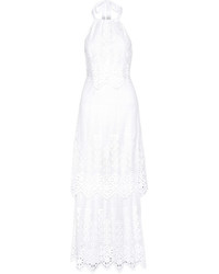 Robe longue en crochet blanche Miguelina