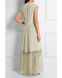 Robe longue en crochet grise By Malene Birger