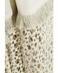 Robe longue en crochet grise By Malene Birger