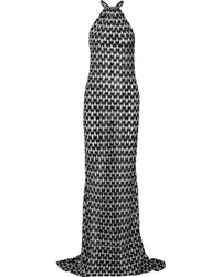Robe longue en crochet noire Missoni