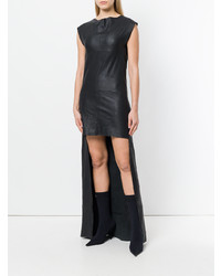 Robe longue en cuir noire Olsthoorn Vanderwilt