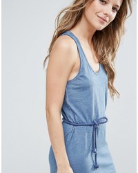 Robe longue en denim bleue Brave Soul