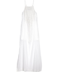 Robe longue en dentelle blanche Vix Swimwear