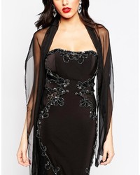 Robe longue en dentelle noire Forever Unique