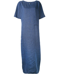 Robe longue en lin bleue Eleventy