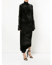 Robe longue en velours noire Paula Knorr