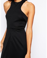 Robe longue fendue noire Aq/Aq