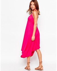 Robe longue fuchsia French Connection