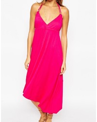 Robe longue fuchsia French Connection