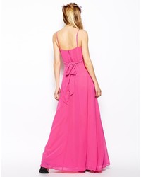 Robe longue fuchsia Asos