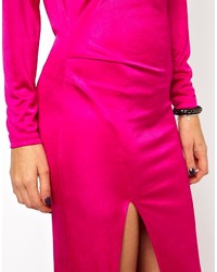 Robe longue fuchsia Asos