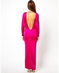 Robe longue fuchsia Asos