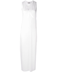 Robe longue imprimée blanche CK Calvin Klein