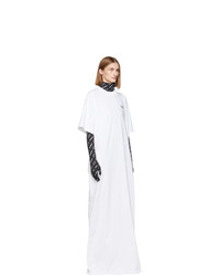 Robe longue imprimée blanche Vetements