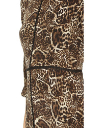 Robe longue imprimée léopard marron The Kooples