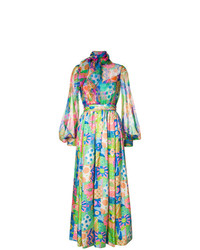 Robe longue imprimée multicolore Great Unknown Vintage