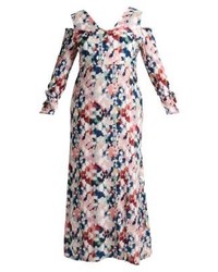 Robe longue imprimée multicolore LOST INK
