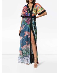 Robe longue imprimée multicolore Mary Katrantzou