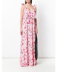 Robe longue imprimée rose Dondup