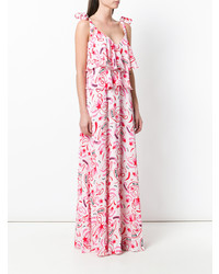 Robe longue imprimée rose Dondup