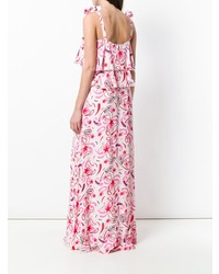 Robe longue imprimée rose Dondup