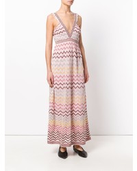 Robe longue imprimée rose M Missoni