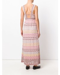 Robe longue imprimée rose M Missoni