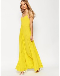 Robe longue jaune Asos