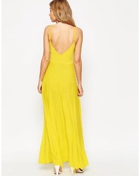 Robe longue jaune Asos