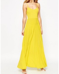 Robe longue jaune Asos