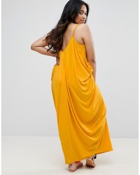 Robe longue jaune Asos